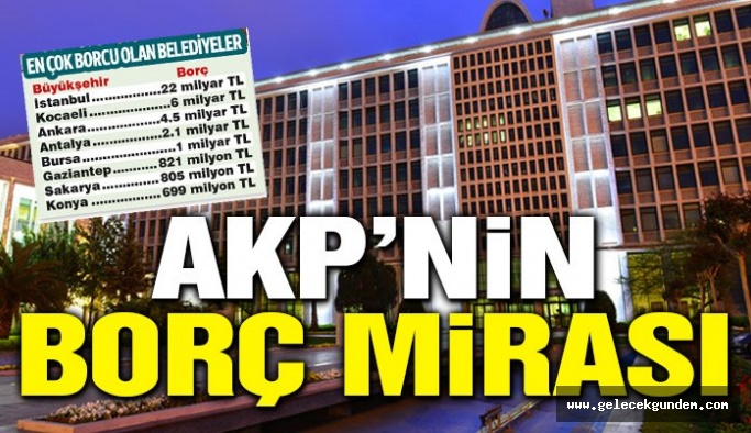 AKP, CHP’li başkanlara yüklü borç bıraktı!