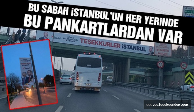 İstanbul’un mağlubu AKP, ikinci kez “kazandık” afişleri astırıyor