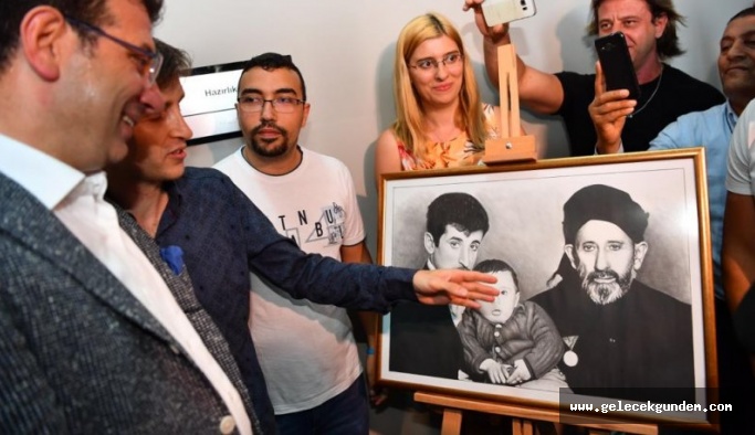 Ortaokul mezunu ressamdan Ekrem İmamoğlu'na tablo sürprizi