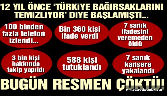 FETÖ ERGENEKON KUMPASI ÇÖKTÜ!