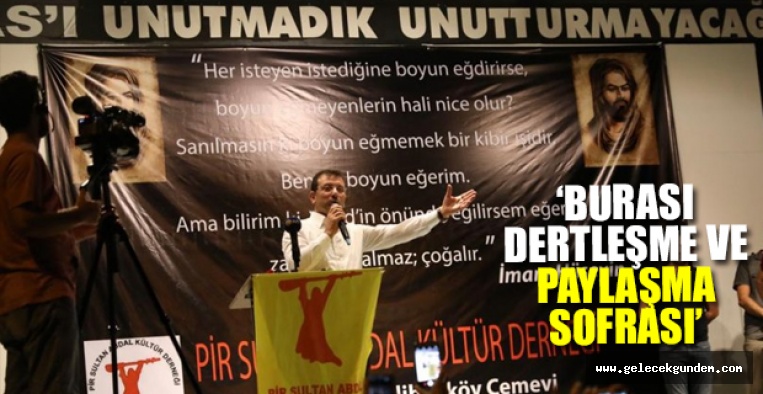 İBB Başkanı İmamoğlu, Muharrem orucunu Alibeyköy Cemevi’nde binlerle açtı