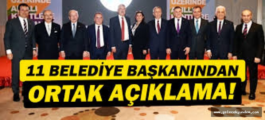 CHP’li 11 Belediye Başkanı'ndan altı öneri