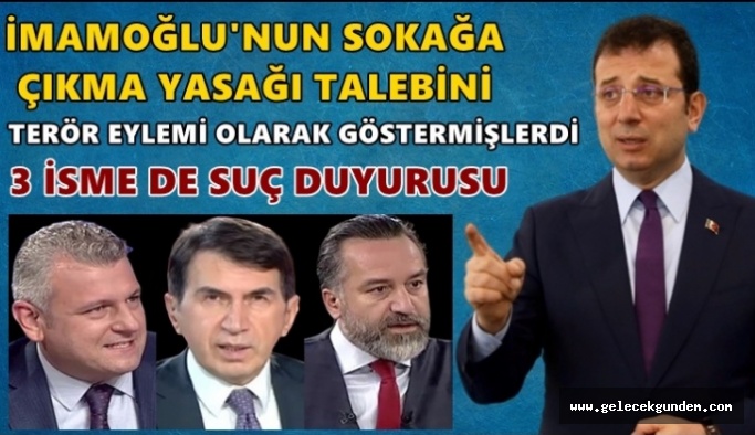 İBB CHP'li Başkanı Ekrem İmamoğlu’ndan 3 gazeteciye suç duyurusu!