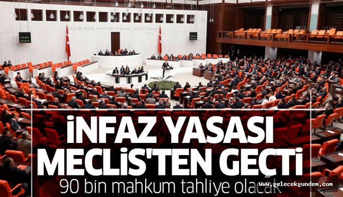 İnfaz Yasası Meclis'ten geçti: 90 bin mahkum tahliye olacak