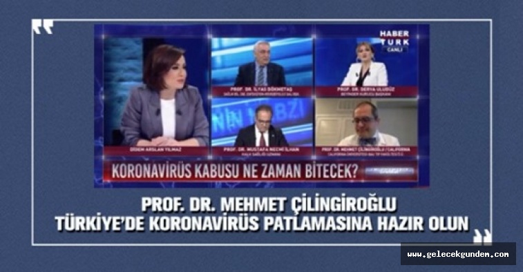 Prof. Dr. Mehmet Çilingiroğlu 'Türkiye’de Koronavirüs patlamasına hazır olun'