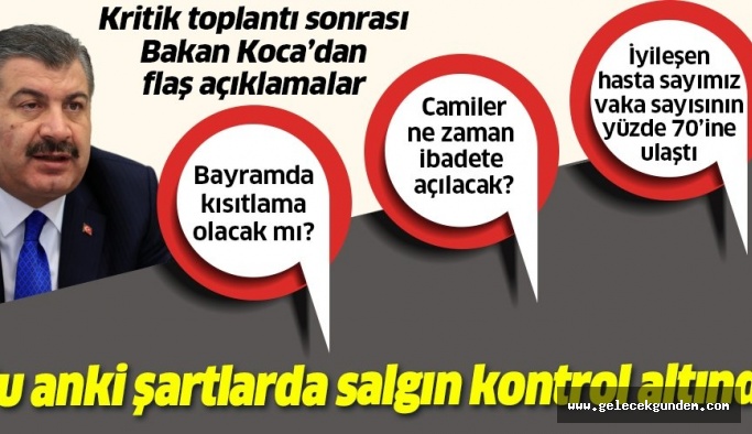 Bilim Kurulu Toplantısının ardından Bakan Fahrettin Koca'dan önemli açıklamalar