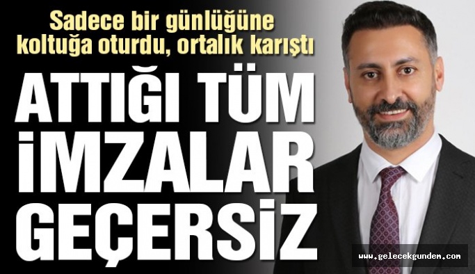 Yuh artık ! Belediye de Bir gün başkan vekilliği yaptı, ortalık karıştı!