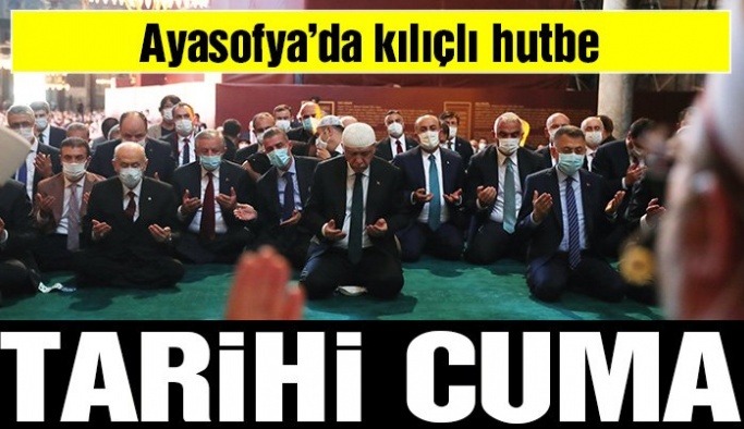 Ayasofya’da tarihi cuma