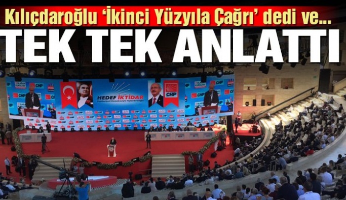 CHP lideri Kemal Kılıçdaroğlu'ndan partisinin 37. Olağan Kurultayı'nda dikkat çeken sözler