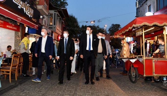 BAŞKAN RIZA AKPOLAT, KAYMAKAM ÖNDER BAKAN VE İLÇE EMNİYET MÜDÜRÜ ERCAN ÇAMIRCI BEŞİKTAŞ’TA DENETİME ÇIKTI