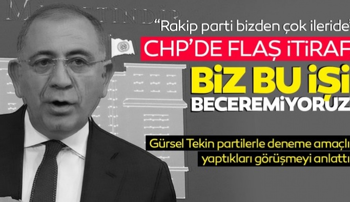 CHP'li Gürsel Tekin'den flaş itiraf: Rakibimizin gerisindeyiz!