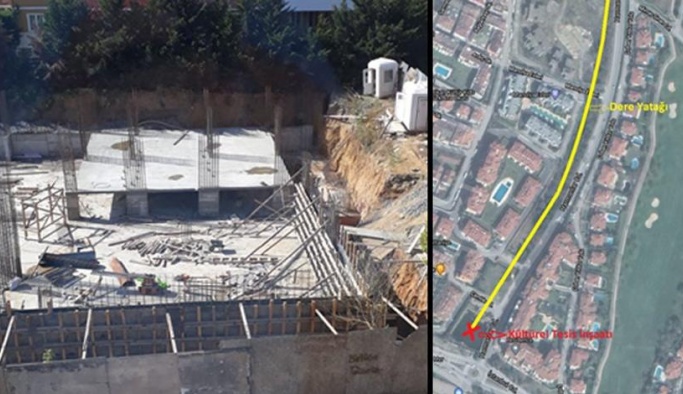 AKP’li belediye dere yatağına cami yapıyor