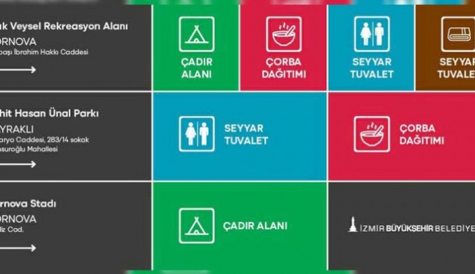 Tunç Soyer, İzmir'deki toplanma alanlarını ve alanlarda yer alan servisleri duyurdu