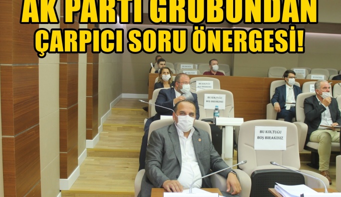 AK PARTİ GRUBUNDAN DATİ HOLDİNG VE HYATT REGENCY OTEL İLE İLGİLİ ÇARPICI SORU ÖNERGESİ!