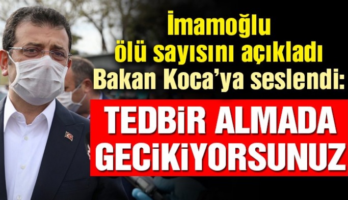 EKREM İMAMOĞLU MU ,YOKSA SAĞLIK BAKANI MI DOĞRU SÖYLÜYOR?