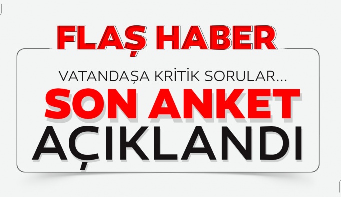 Son Anket: Türkiye’nin 'güçlendirilmiş parlamenter sistem'le yönetilmesini isteyenlerin oranı yüzde 57,6
