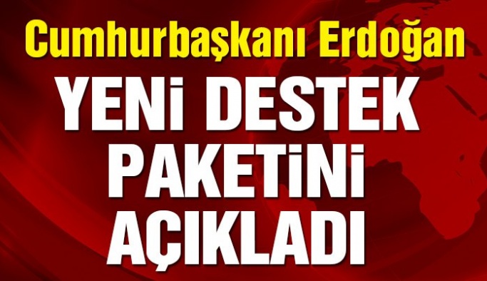 Erdoğan yeni corona virüsü destek paketini açıkladı !