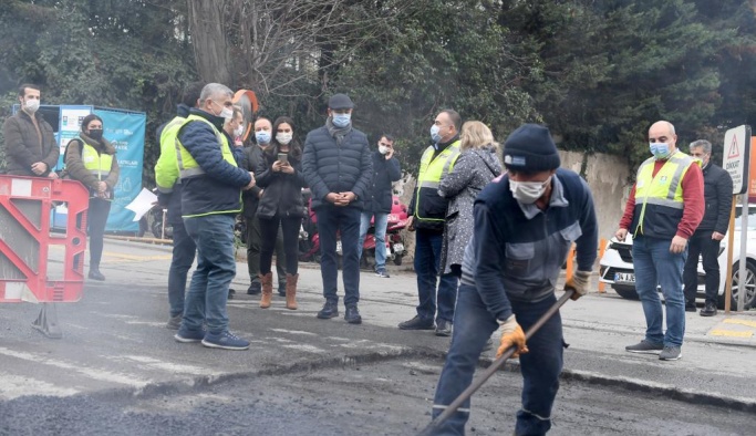 BEŞİKTAŞ’TA 3 BİN 167 TON ASFALT SERİMİ YAPILDI