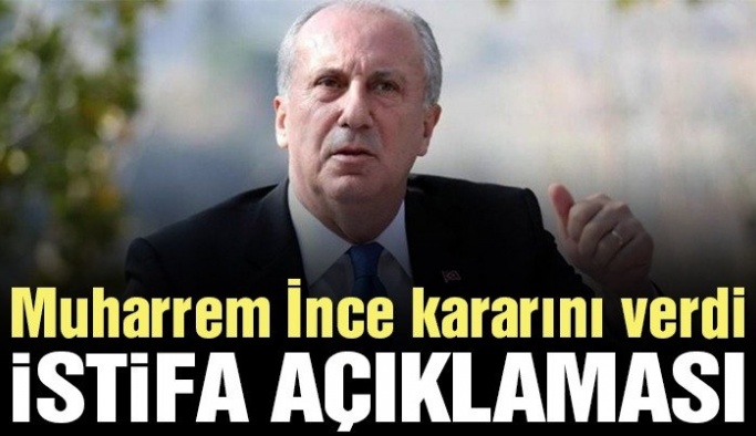 ‘ÇOK KISA SÜRE İÇERİSİNDE İSTİFA EDECEĞİM’