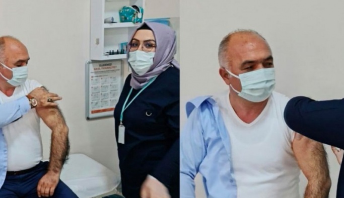 AKP'li başkana aşı kıyağı! 53 yaşında yaptırdı