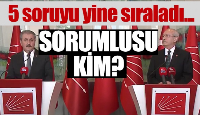 Kılıçdaroğlu: Başarısızlığın faturasının emri verene kesilmesi gerekir