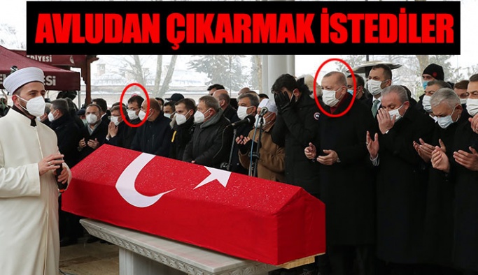 Topbaş'ın cenazesinde Erdoğan'ın korumalarından İmamoğlu'na müdahale