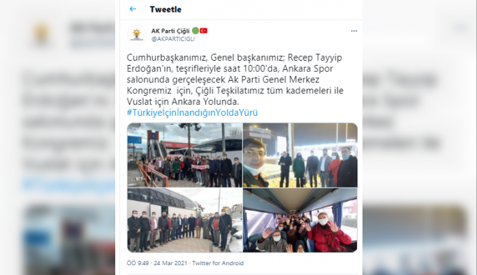 AKP'nin maskesiz, sosyal mesafesiz 'lebaleb' otobüsleri yolda! İşte çifte standardın görüntüleri