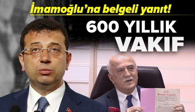 İBB BAŞKANI EKREM İMAMOĞLU'NA YANLIŞ BİLGİ VERENLER İSTİFA ETMELİ! SULTAN BEYAZIT HANI VELİ HAZRETLERİ VAKFI VAR