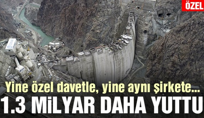 Bitmeyen projeye 1.3 milyar lira daha