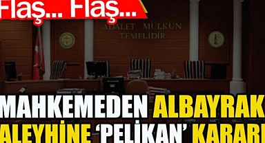 Flaş... Flaş... Mahkemeden Albayrak aleyhine 'Pelikan' kararı
