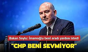 Bakan Soylu'dan bomba iddia: Bir süre önce İmamoğlu saygılarını sunarak beni aradı