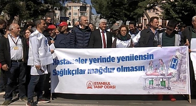 Cerrahpaşa Tıp Fakültesi önünde eylem: Hastaneler yerinde yenilensin