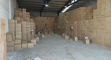 İzmir'de 34.7 milyon adet makaron yakalandı