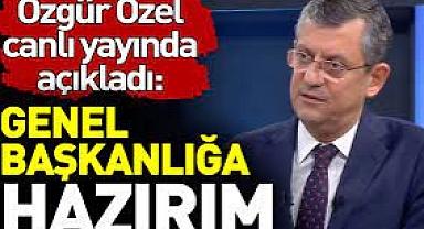 Kendi Mahallesinde delege seçilemeyen Özgür Özel canlı yayında açıkladı: Genel Başkanlığa hazırım