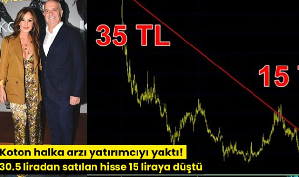 Koton halka arzı yatırımcıyı yaktı! 30.5 liradan satılan hisse 15 liraya düştü