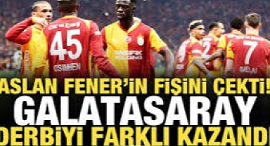  Galatasaray , Fenerbahçe'yi 3 golle geçti…