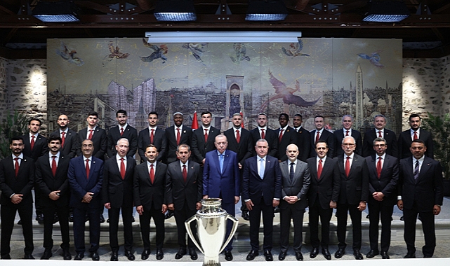 Erdoğan, şampiyon Galatasaray’ın heyetini kabul etti